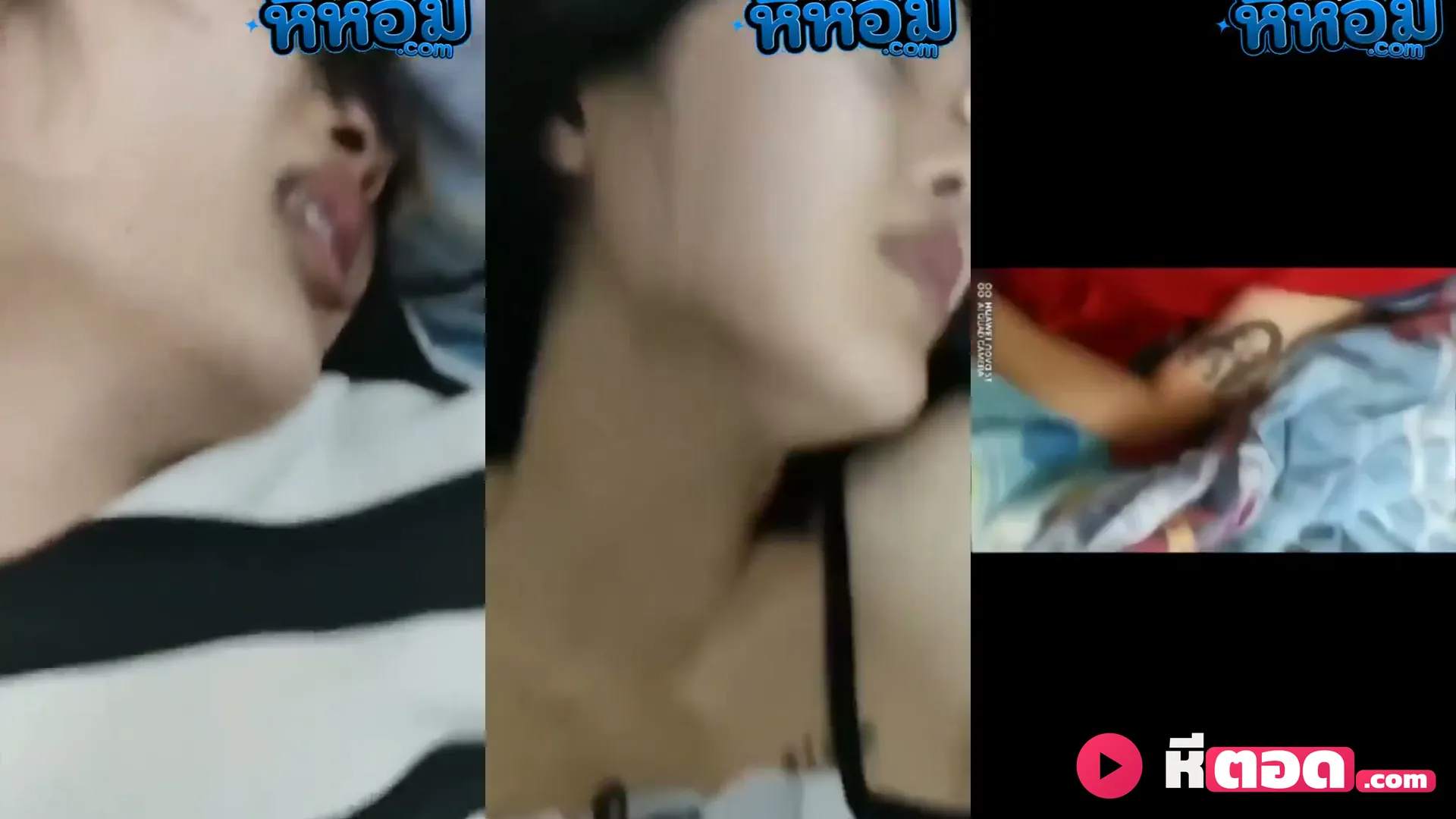 คลิปหลุดกลุ่มลับ ผัวอ้าขาเมียติ้วหี แล้วเย็ดแรงครางดัง