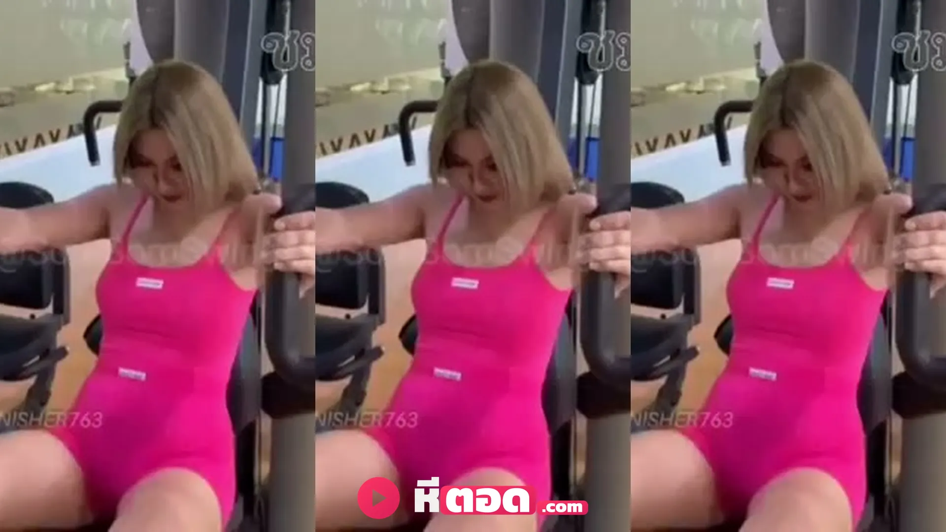 คลิปหลุดแอบถ่าย น้องส้มฟิตเนสอ่อยเทรนเนอร์ลากเข้าห้องดูดปากเลียหีเย็ดยับ